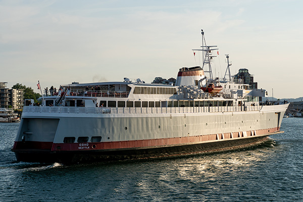 The ferry M/V Coho leaving Victoria B.C.